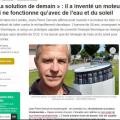 La solution de demain il a invente un moteur qui ne fonctionne qu avec de l eau et du soleil